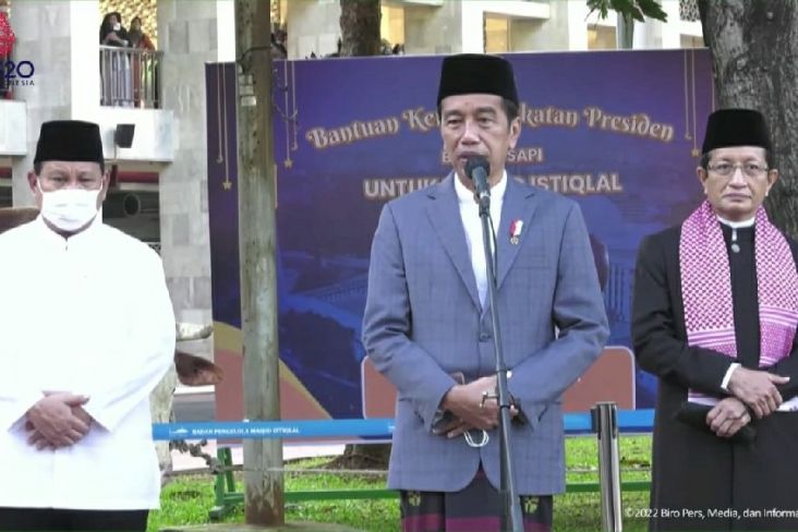 Presiden Jokowi: Maknai Idul Adha dengan Menebar Kebaikan dan Kebahagiaan