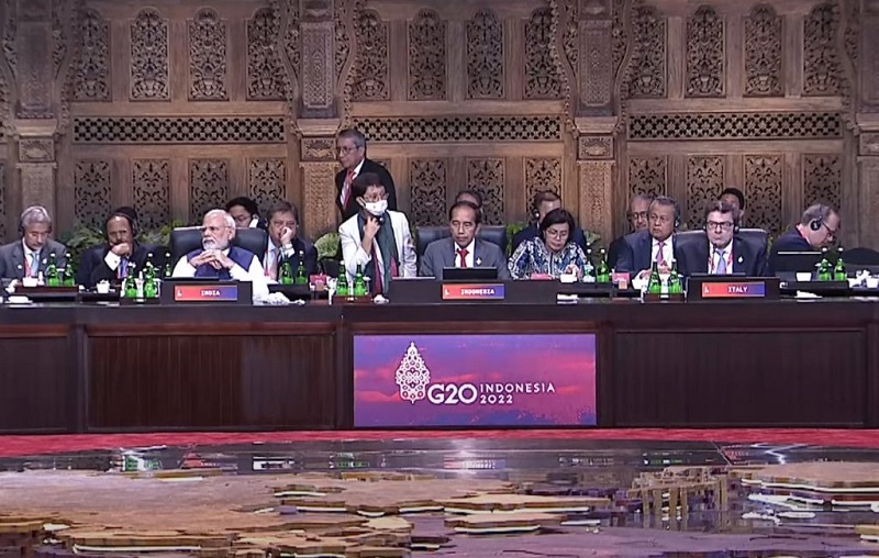 KTT G20, Presiden Jokowi Serukan Penghentian Perang