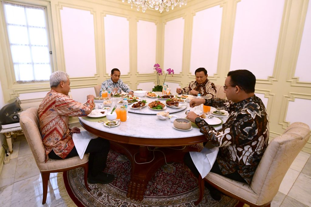 Presiden Jokowi Makan Siang Bareng Para Capres, Jaga Netralitas Pilpres 2024